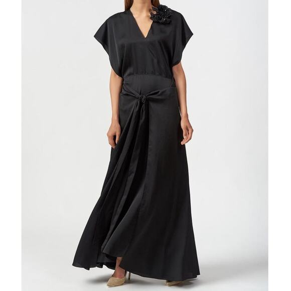 Nina Ricci Flower Gown Black - Picture 12 of 12